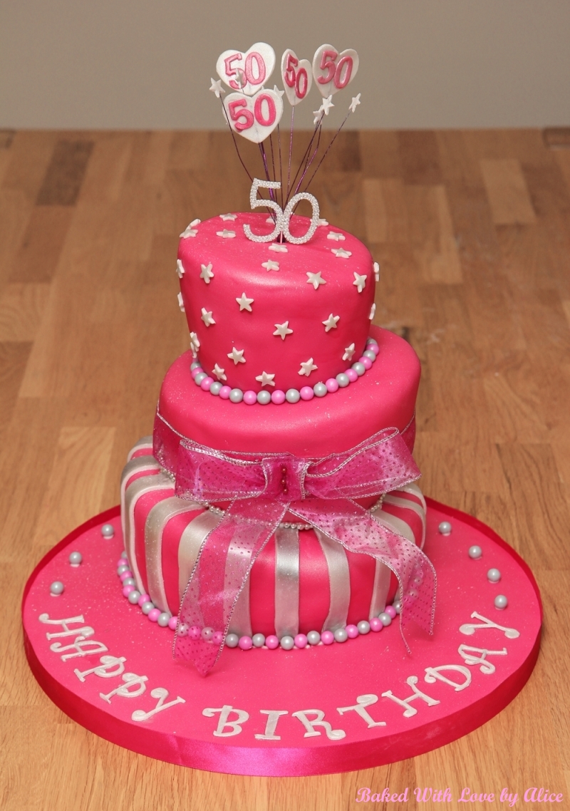 Topsy Turvy Cake 50th Birthday