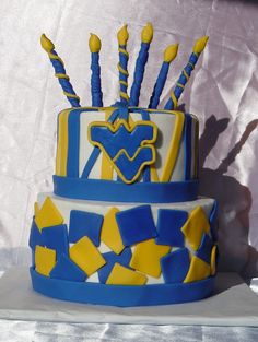 West Virginia Mountaineer Birthday Cakes