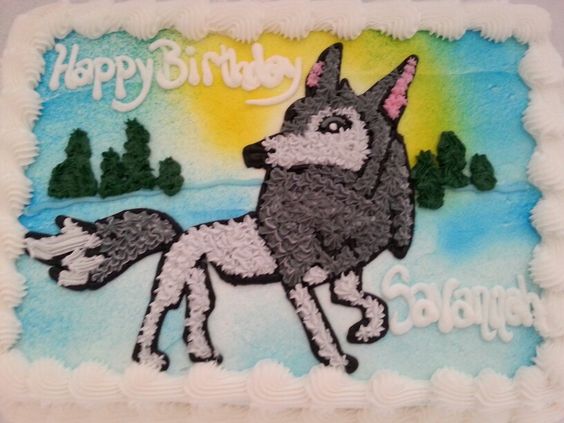 Wolf Animal Jam Birthday Cake