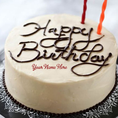 Write Name with Picture On Birthday Cakes