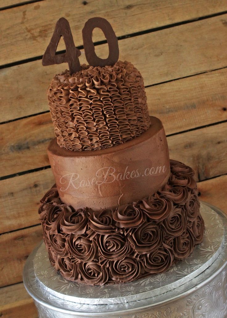 40th Birthday Chocolate Cake