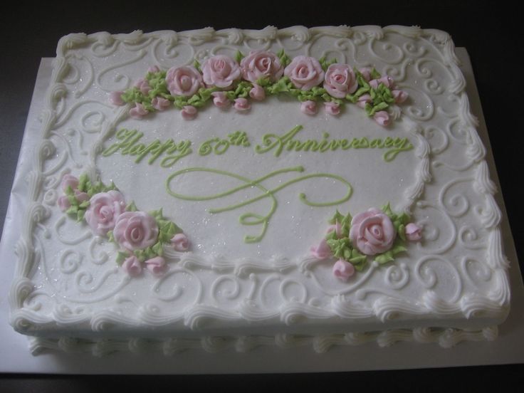 Anniversary Sheet Cake Decorating Ideas