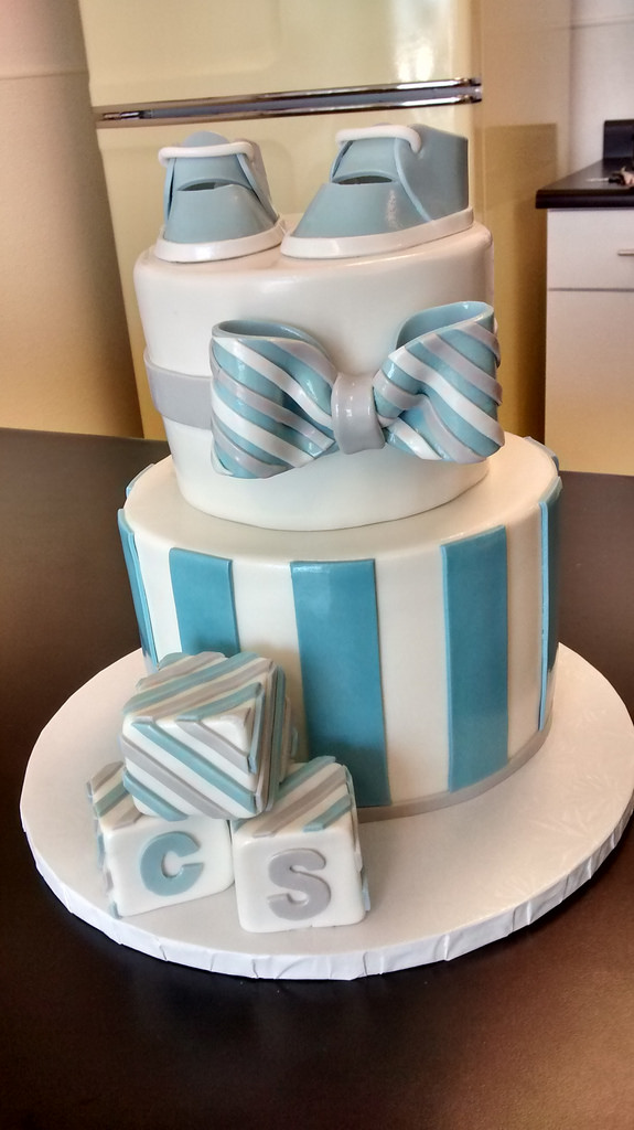 Baby Boy Bow Tie Cake