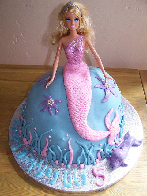 Barbie Mermaid Cake