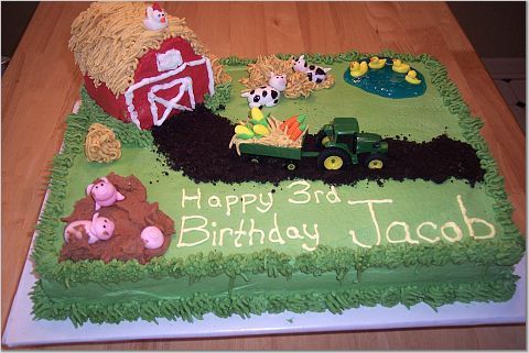 Barn Birthday Cake