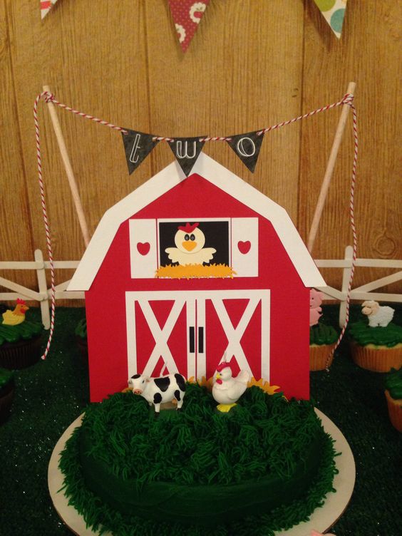 Barn Birthday Cake