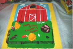 Barnyard Sheet Birthday Cake