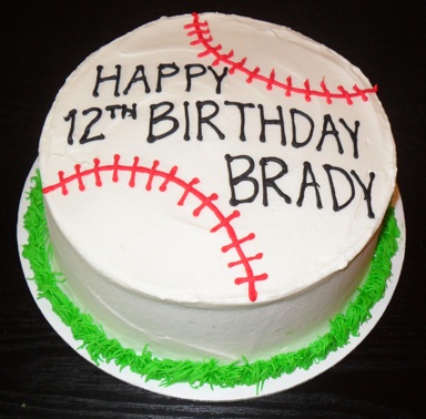 Baseball Birthday Cake