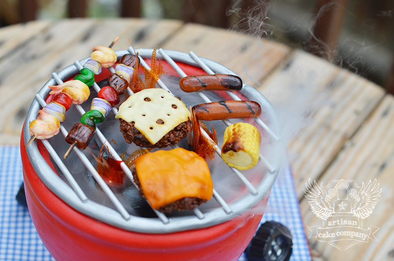 BBQ Grill Birthday Cake