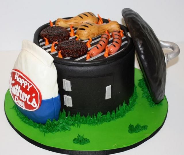 BBQ Grill Birthday Cake