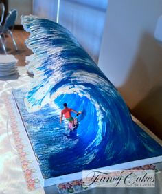 Big-Wave Surfing Cake