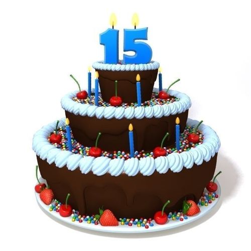 Birthday Cake 3D Model