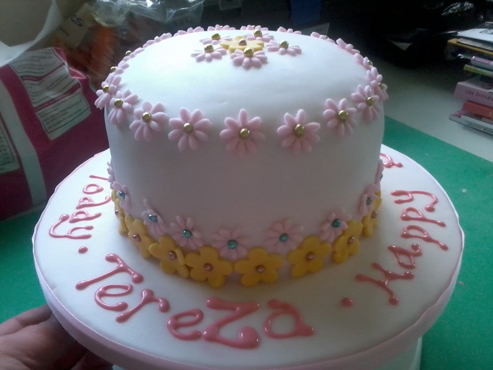 Birthday Cake with Buttercream Icing