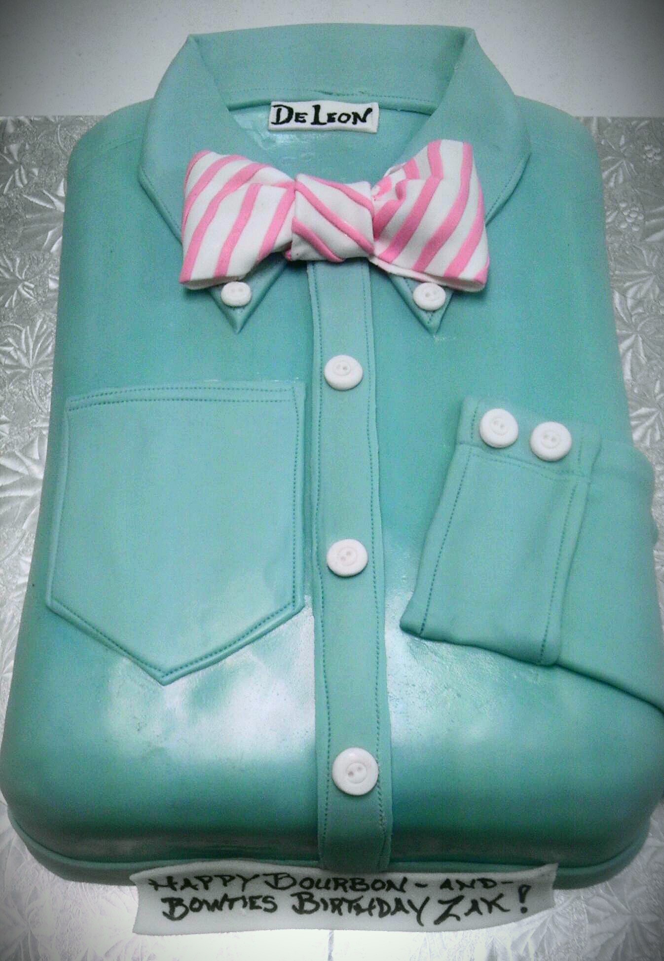 Bow Tie and Shirt Birthday Cakes