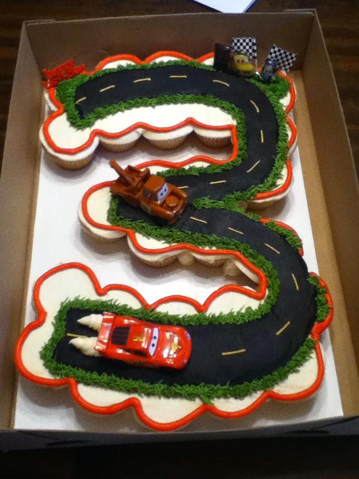 Car Birthday Cake Cupcakes