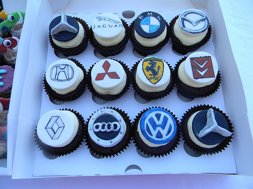 Car Logo Cupcakes