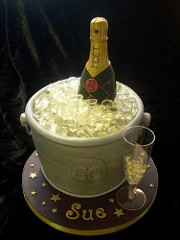 Champagne Bottle Cake