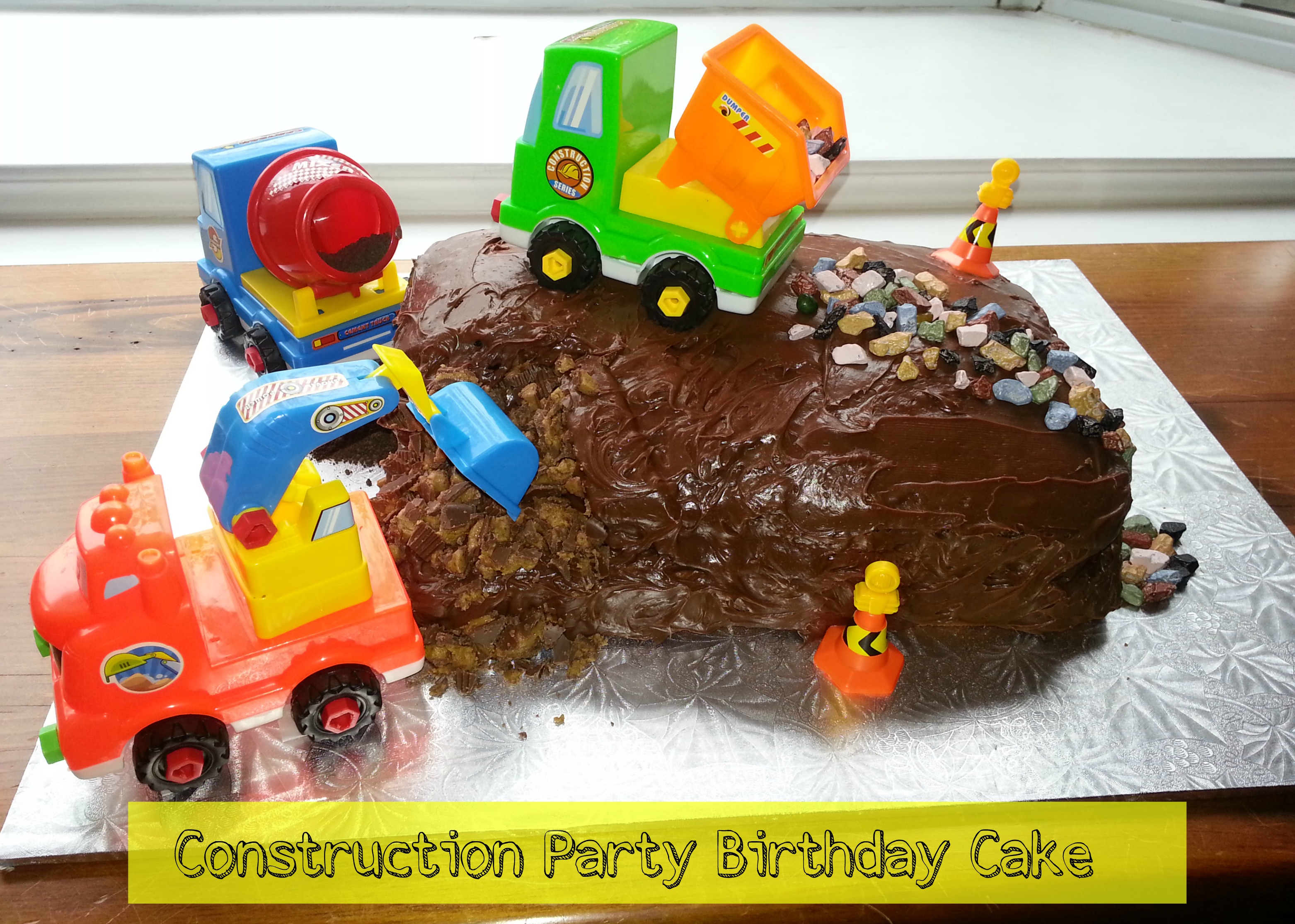 Construction Birthday Party Cake