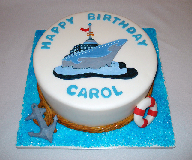 Cruise Ship Birthday Cake