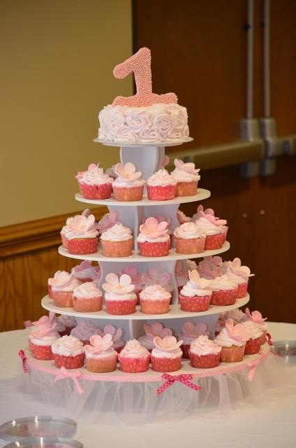 Cupcake 1st Birthday Cake Idea