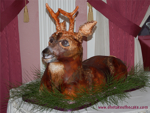 Deer Grooms Cake