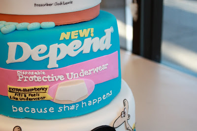 Depends Birthday Cake