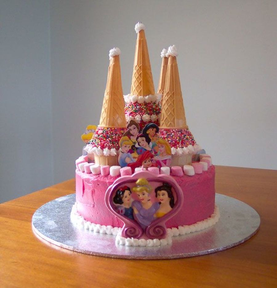 Disney Princess Castle Cake Ideas