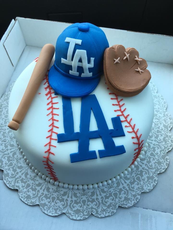 Dodgers Birthday Cake