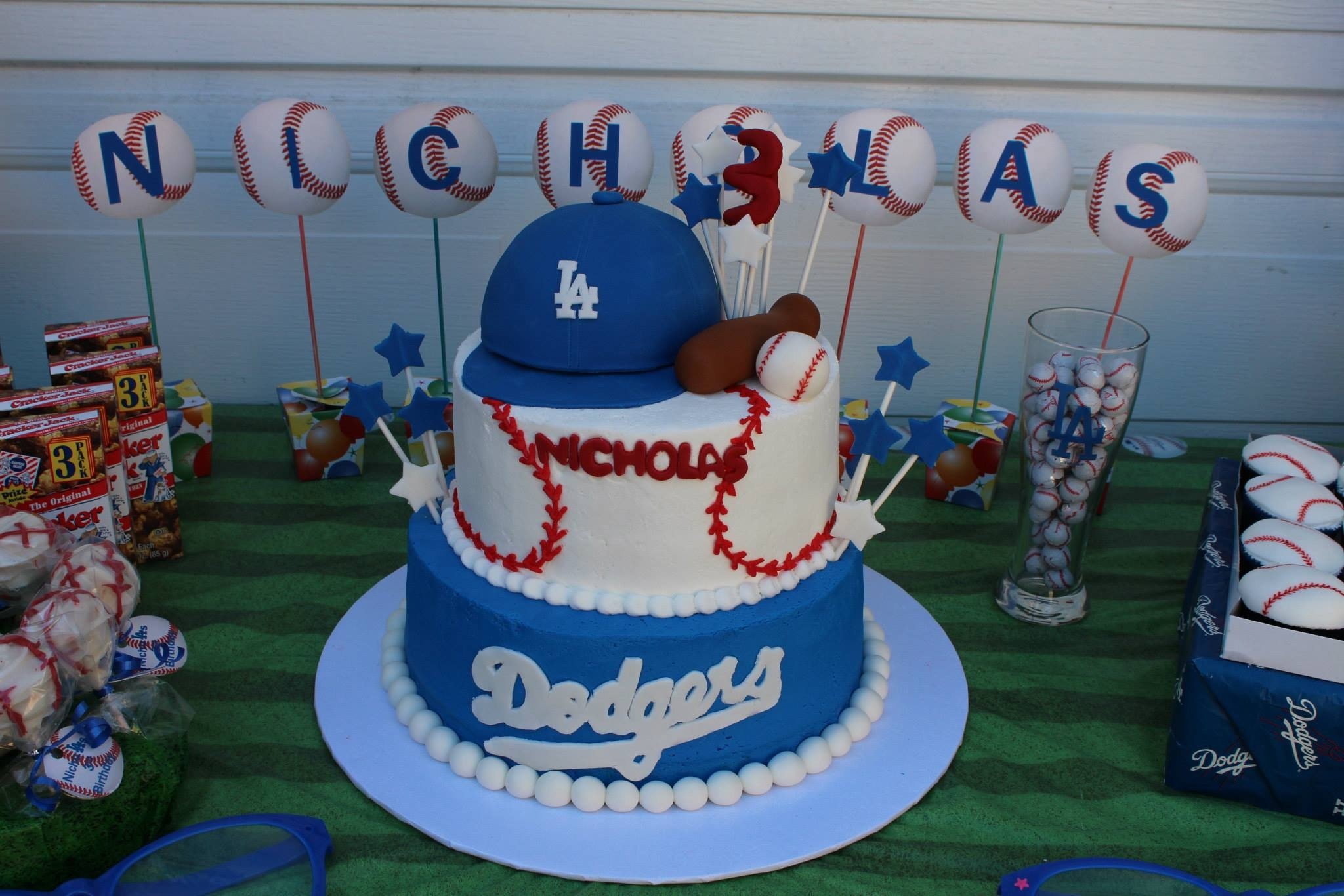 Dodgers Birthday Cake