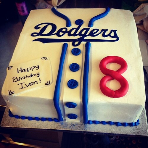 Dodgers Birthday Cake