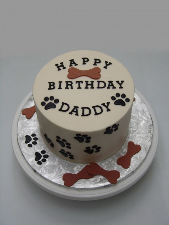 Dog Paw Print Cake