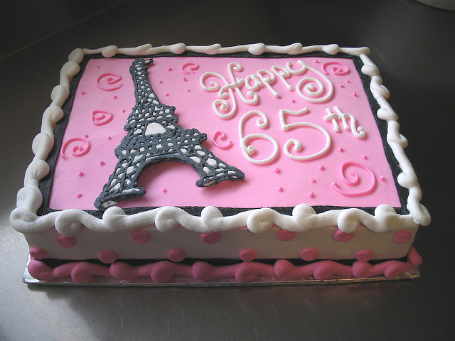 Eiffel Tower Birthday Sheet Cakes