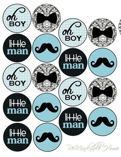 Free Printable Baby Shower Cupcake Toppers Template