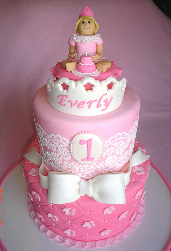 Girls 1st Birthday Cake