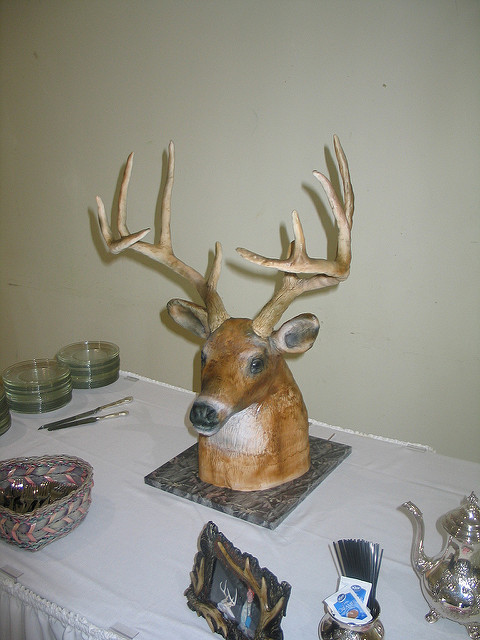 Groom Deer Head Cake