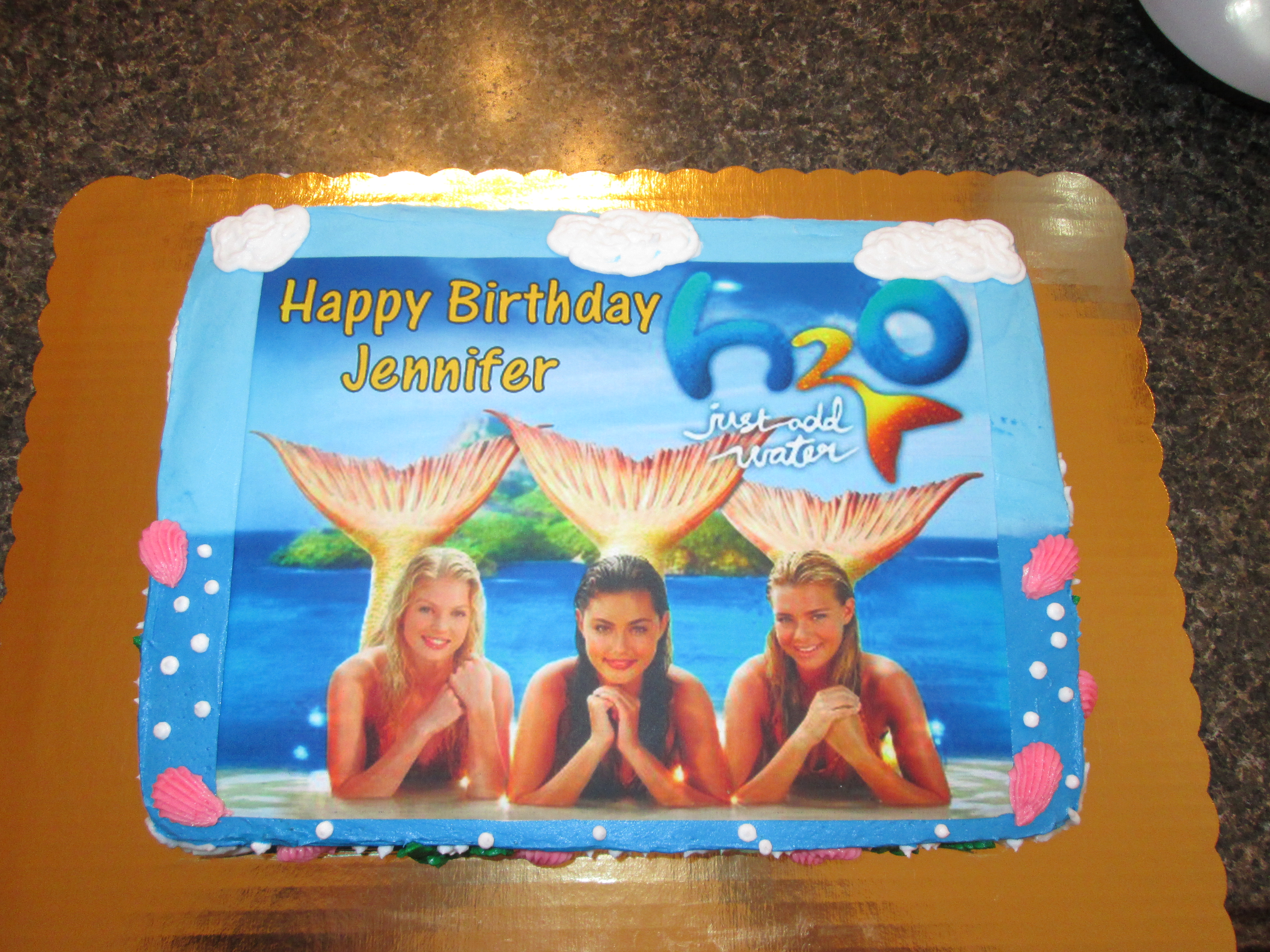 H2O Just Add Water Birthday Cake