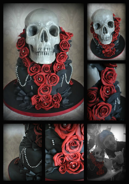 Halloween Skull Birthday Cakes