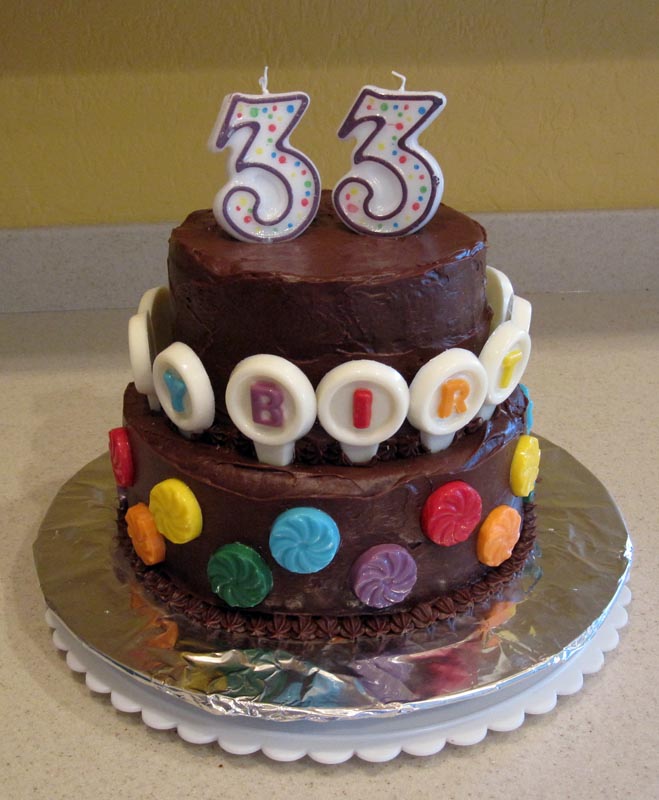 Happy 33 Birthday Cake