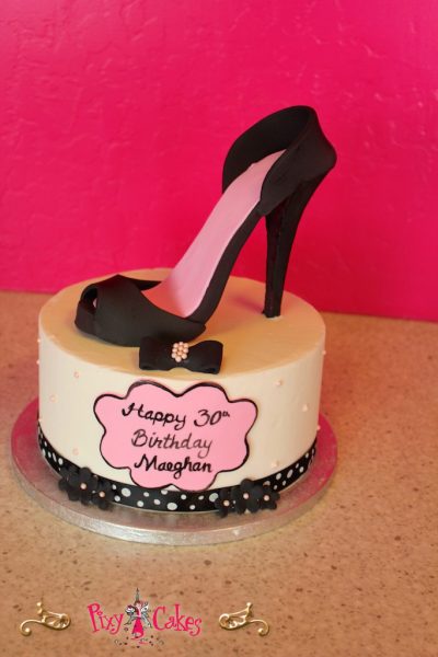 Happy Birthday Shoe Cake with Shoes