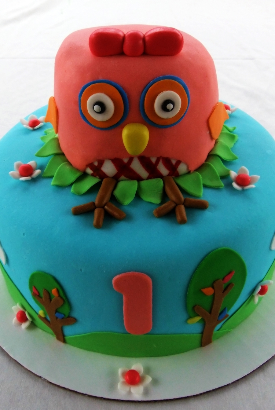 Hoot Owl Birthday Cake