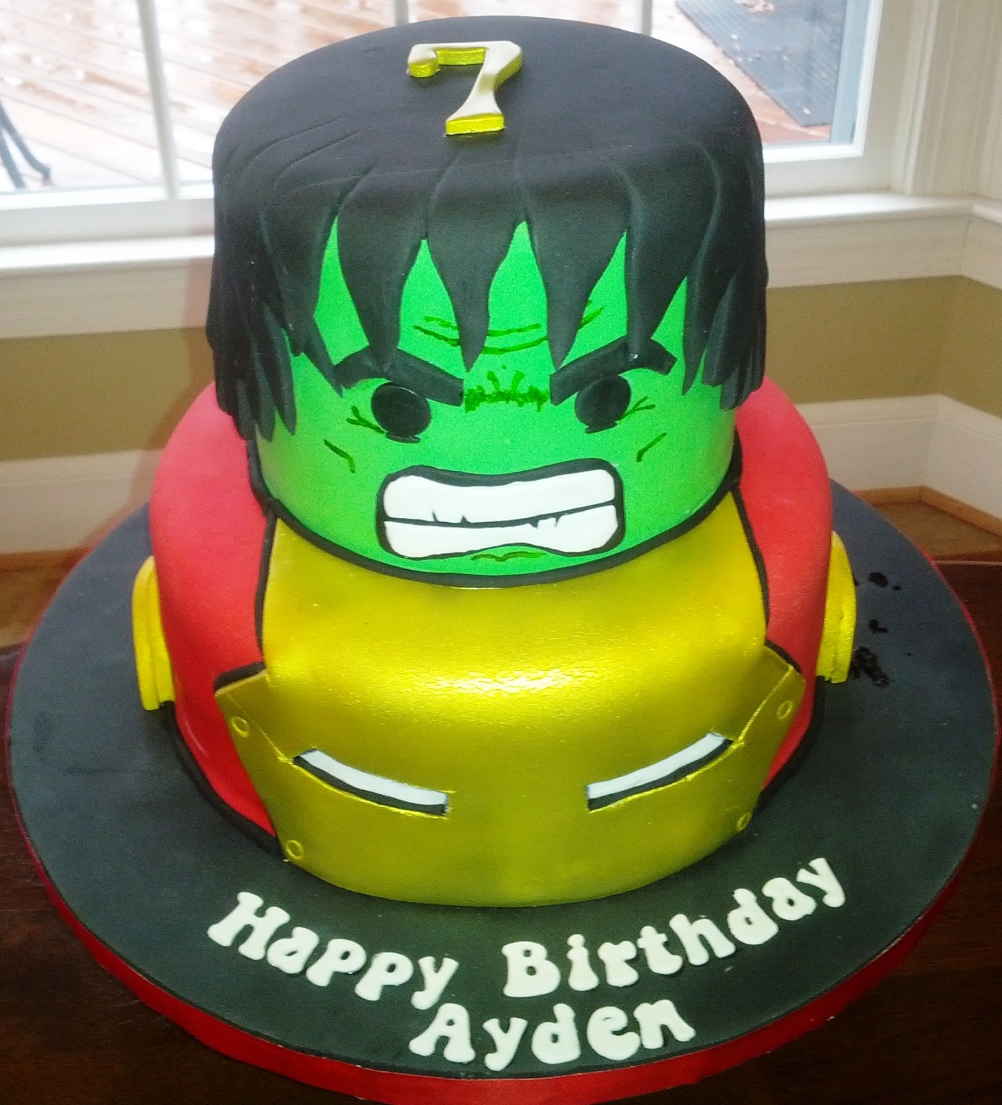 10 Photos of Hulk Birthday Cakes