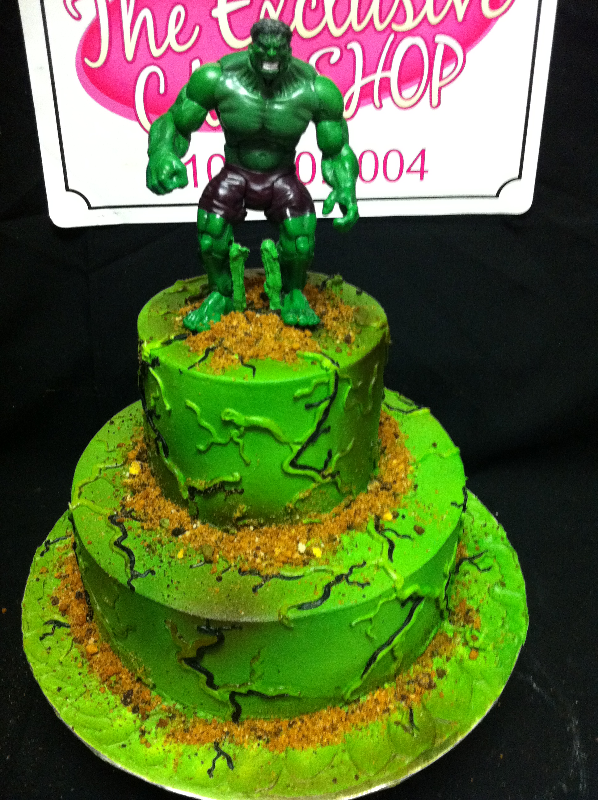 Hulk Birthday Cake