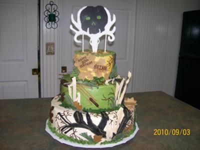 Hunting Camo Birthday Cake