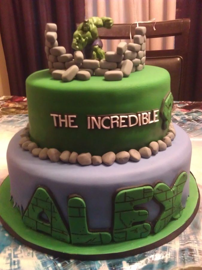 Incredible Hulk Birthday Cake Ideas