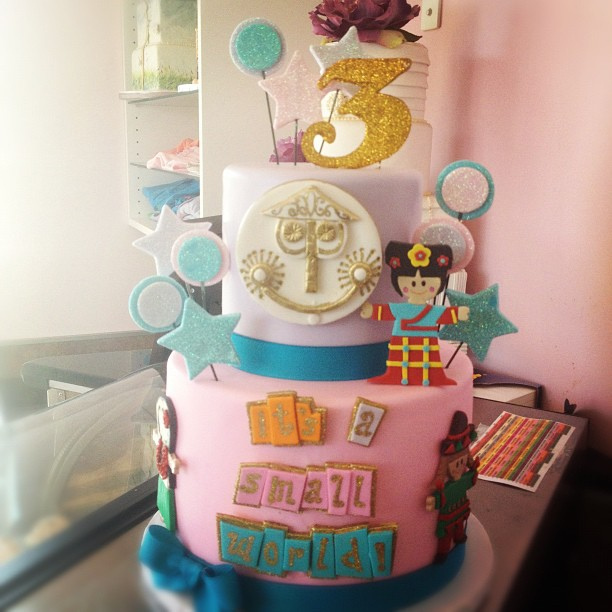 Its a Small World Disney Birthday Cake