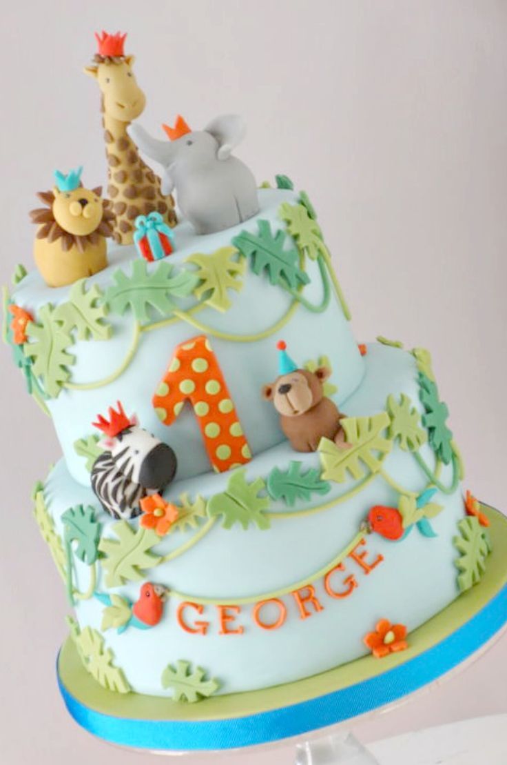 Jungle Safari Birthday Cake