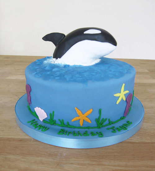 Killer Whale Birthday Cake