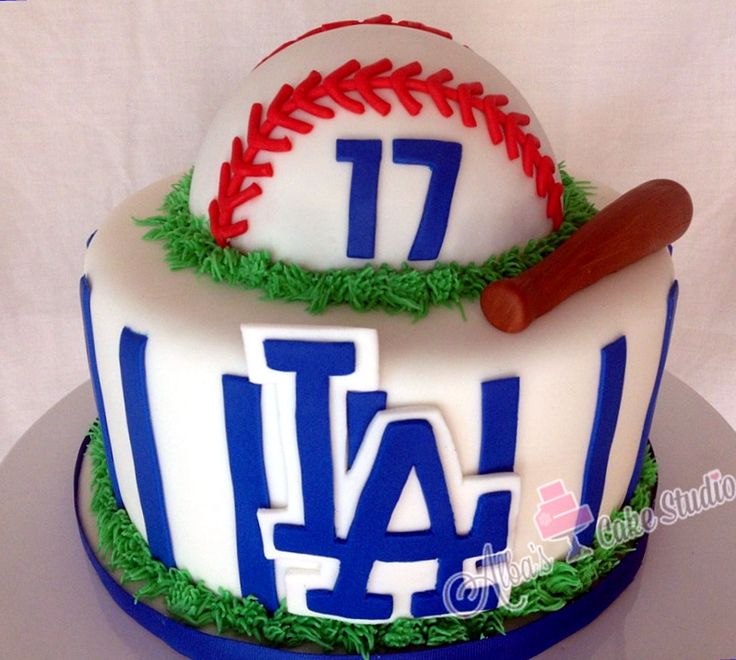 LA Dodgers Birthday Cake