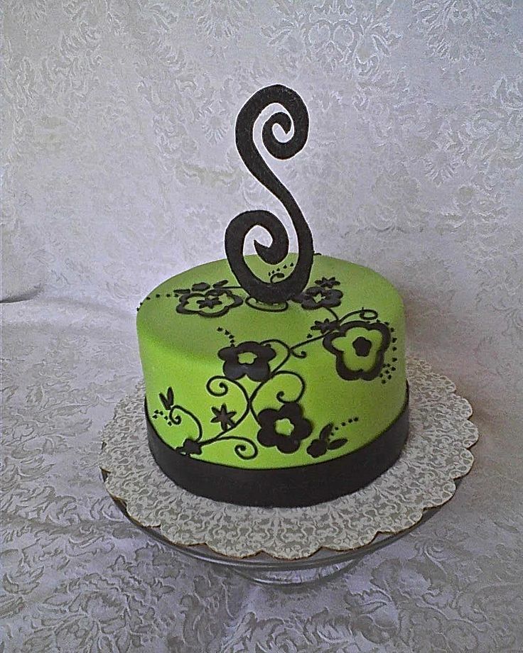 11 Photos of Lime Green Birthday Cakes