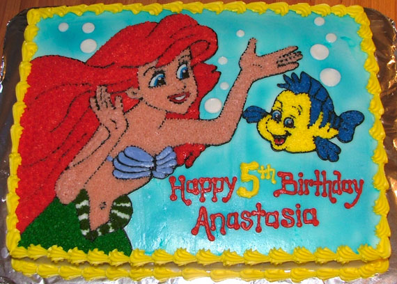 Little Mermaid Sheet Cake